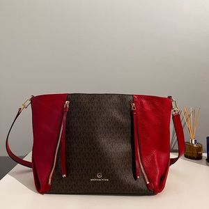 MK Large Crimson Handbag
